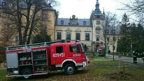 Kliczków: pożar zabytkowego zamku