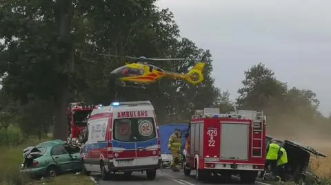 Kierowca samochodu osobowego zmarł na miejscu