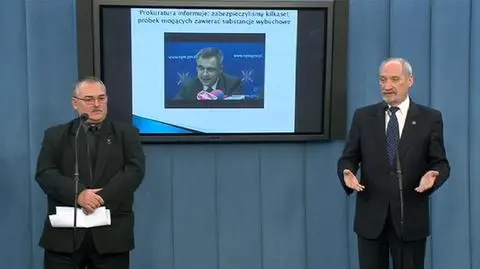 Na konferencji prasowej wystąpili Antoni Macierewicz i Stanisław Zagrodzki