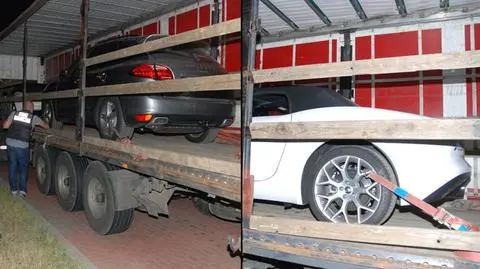 Skradzione w Niemczech, odzyskane w Polsce. Porsche i jaguar "miały trafić za wschodnią granicę"