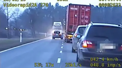 Niebezpieczne wyprzedzanie. Niemal doprowadził do czołówki