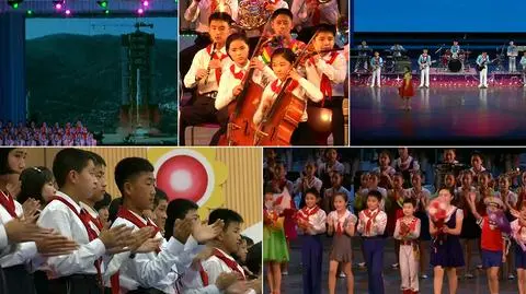 Korea Płn. Kongres Partii Pracy Korei. Występy dzieci