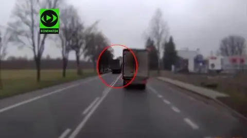 Reckless and dangerous behaviour by a truck driver was cought on a dashcam