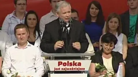 Kaczyński na wiecu: Wojna musi się skończyć