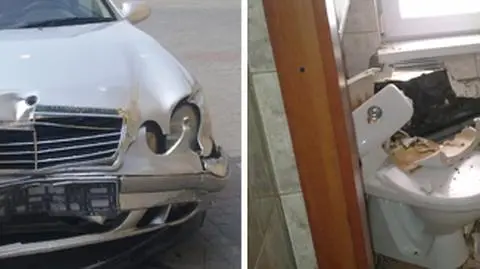 Pijany uderzył w dwa auta 
i wjechał do baru