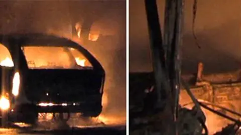 Spłonęli na autostradzie