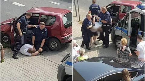 Kierowca zatrzymany po policyjnym pościgu. Był pijany 