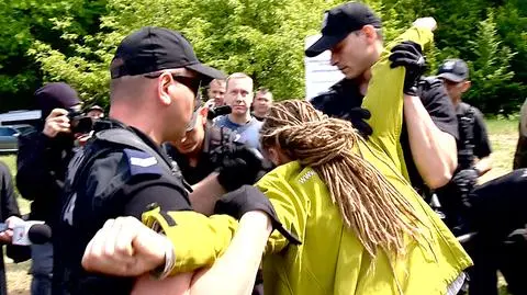 Policjanci musieli użyć siły przeciwko ekologom 