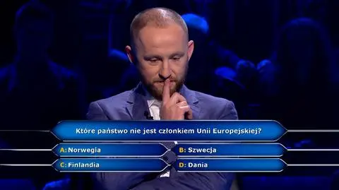 "Milionerzy". Pytanie o kraje Unii Europejskiej za 20 tysięcy złotych