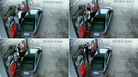 Nagranie pokazuje moment zatrzymania właściciela pojazdu przez pracowników stacji