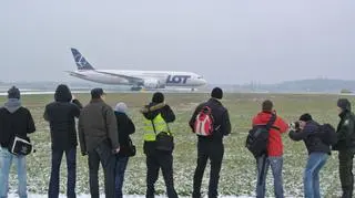 Samolot oglądali zwycięzcy konkursu 