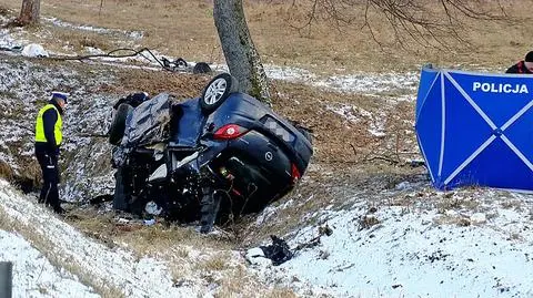 Wypadek między Białymstokiem a Bobrownikami. Zginęły dwie osoby