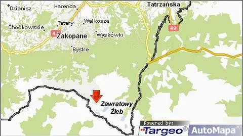 Poślizgnął się i spadł ze skały