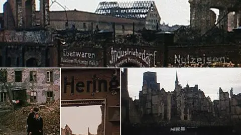 Gdańsk z 1946 roku na filmie Juliena Bryana 
