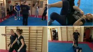 Pracownice MOPS uczą się sztuk walki