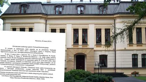 Prezes Przyłębska informowała o wniosku na sali rozpraw [wideo z 14 marca]