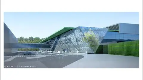 Na lotnisko wejdziemy przez odwrócony pryzmat