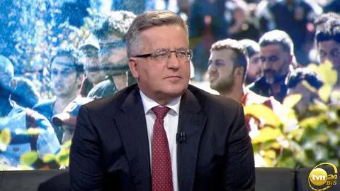 Bronisław Komorowski był gościem programu "Świat"