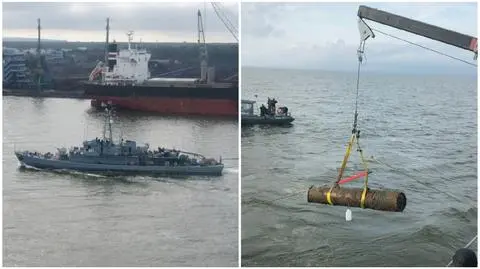 Mina została przetransportowana na poligon morski