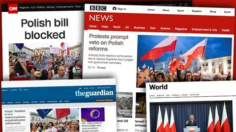 Zapowiedź weta prezydenta jest szeroko komentowana przez zagraniczne media