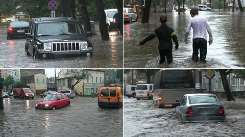Potężna ulewa nad Gorzowem. Zalane ulice
