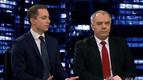 Cezary Tomczyk i Jacek Sasin w "Kropce nad i"