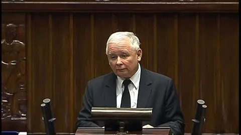 Jarosław Kaczyński w sejmie