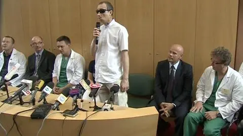Mimikę po przeszczepie twarzy odzyska za kilka miesięcy. "Dziękuję lekarzom"