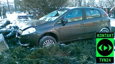 Miał wylew, wjechał w przystanek