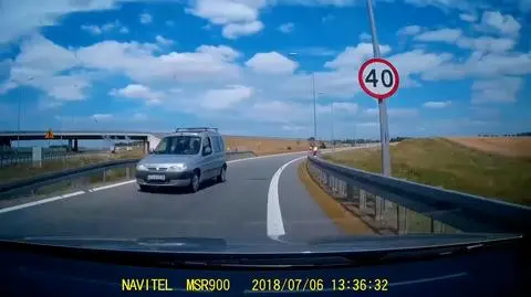 Centimetres away from head-on collision. Very dangerous situation on A1 highway