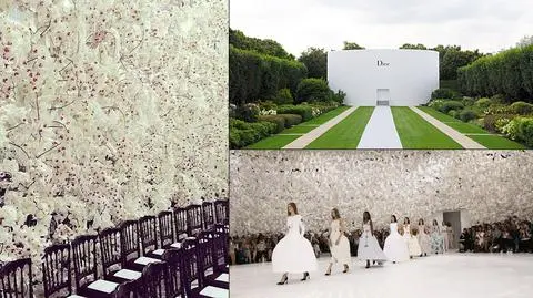 Ciężarna panna młoda i 150 tys. orchidei. Chanel i Dior zachwycili