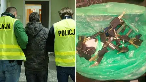 Walizka pełna kluczyków - złodziejskie narzędzie pracy. "Wpadli, bo się kłócili"