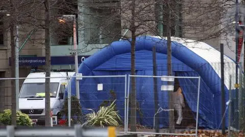 200-kilogramowa bomba przed posterunkiem