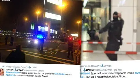 Alarm na lotnisku w Amsterdamie