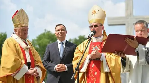 President Andrzej Duda during Celebration of Thanksgiving at the Temple of Divine Providence