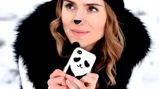 Kasia Tusk w stylizacji "na pandę"