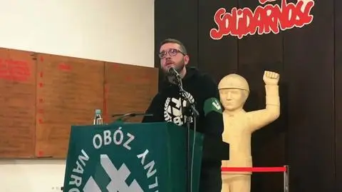 Gdańsk. National Radical Camp celebrates in "Solidarity" historic hall