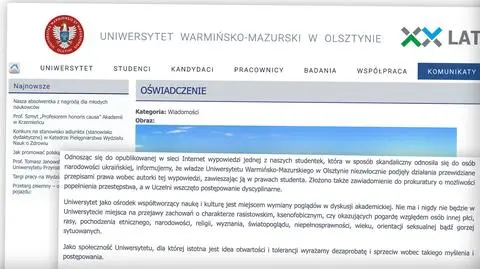 Olsztyn. Studentka obrażała Ukrainkę w internecie. Dochodzenie prokuratury, reakcja uczelni