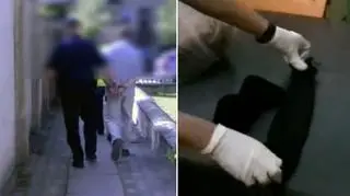 Mężczyzna w skarpetce napadł na sklep