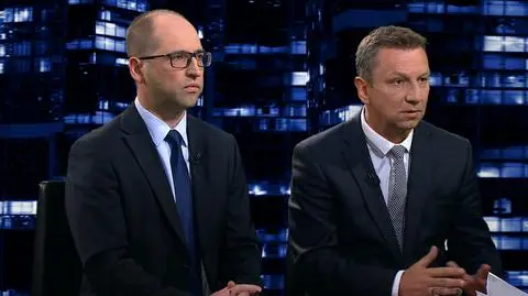 Gorąca atmosfera w studiu "Kropki nad i" - Adam Bielan i Andrzej Halicki o uchodźcach