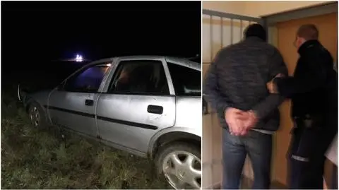 Rozbił samochód i uciekł. Zatrzymał "na stopa" nieoznakowany radiowóz