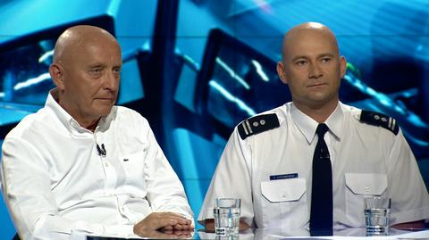 Jerzy Dziewulski i mł. insp. Piotr Jakubczak byli gośćmi programu "Fakty po faktach"