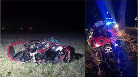 Auto rozpadło się na dwie części