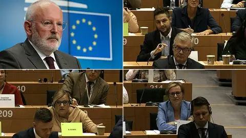 Frans Timmermansem kontra europosłowie PiS. Spór w Parlamencie Europejskim