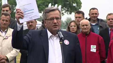 Komorowski znów uderza w Dudę. Tym razem ws. rolnictwa