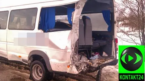 Ciężarówka wjechała w autobus