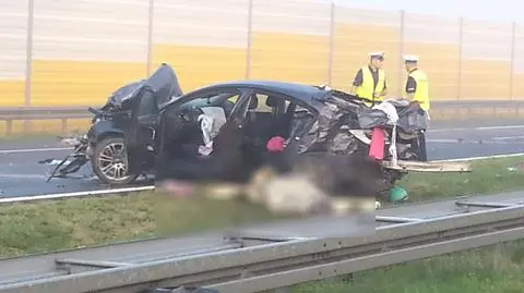 Tragiczny wypadek na autostradzie: dwoje dzieci nie żyje