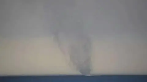 Trąba wodna u wybrzeża Krety