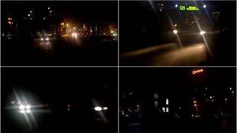 Rondo Kaponiera nocą. Brakuje oświetlenia na placu budowy