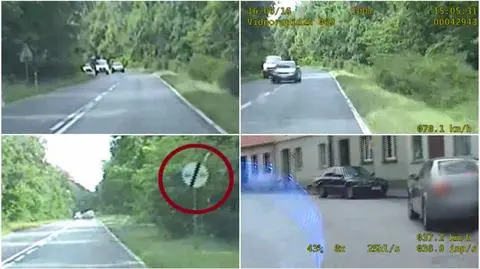 Pirat drogowy z woj. lubuskiego. Jechał na czołówkę z radiowozem